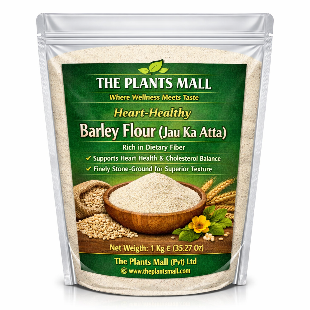 Whole Grain Barley Flour High Fiber Organic Atta The Plants Mall