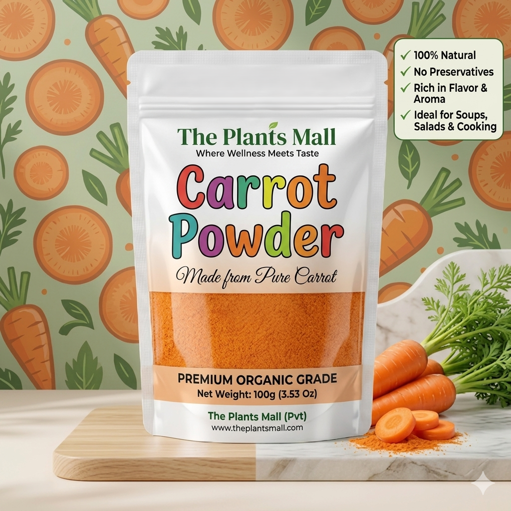 Buy natural carrot powder by The Plants Mall, Pakistan