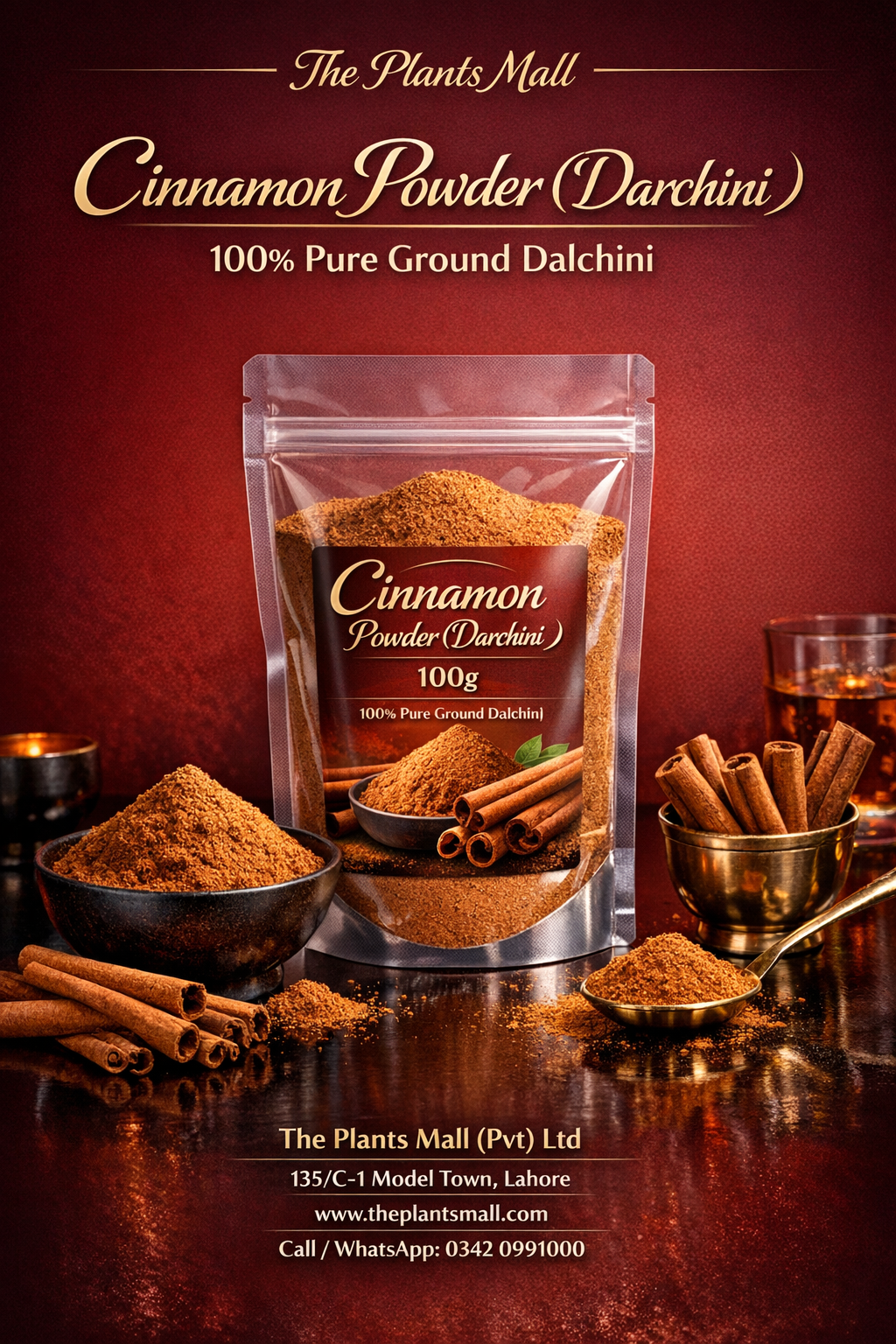 Buy pure darchini powder online for turmeric milk and baking
