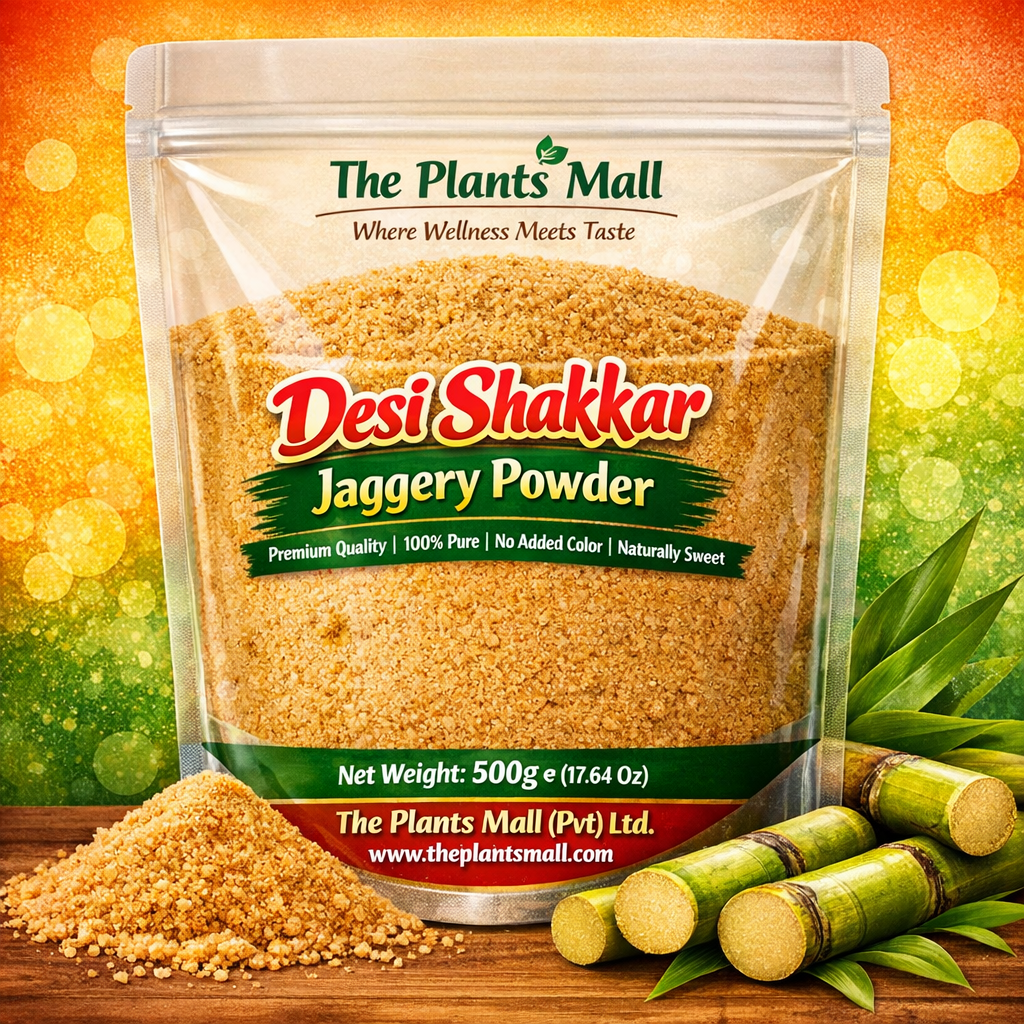 Desi Shakkar Jaggery Powder Premium Quality, Pure & Natural Sweetener for Beverages, Desserts & Cooking