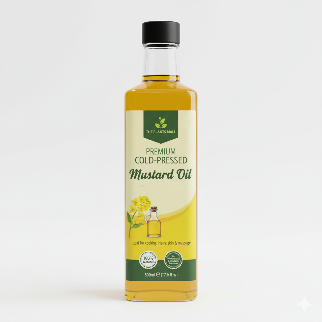 Premium Mustard Seed Oil Cold Pressed Kachi Ghani The Plants Mall Pakistan