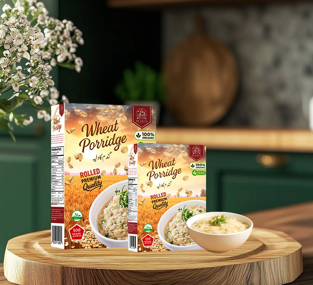 Rolled wheat porridge whole grain cereal by TPM