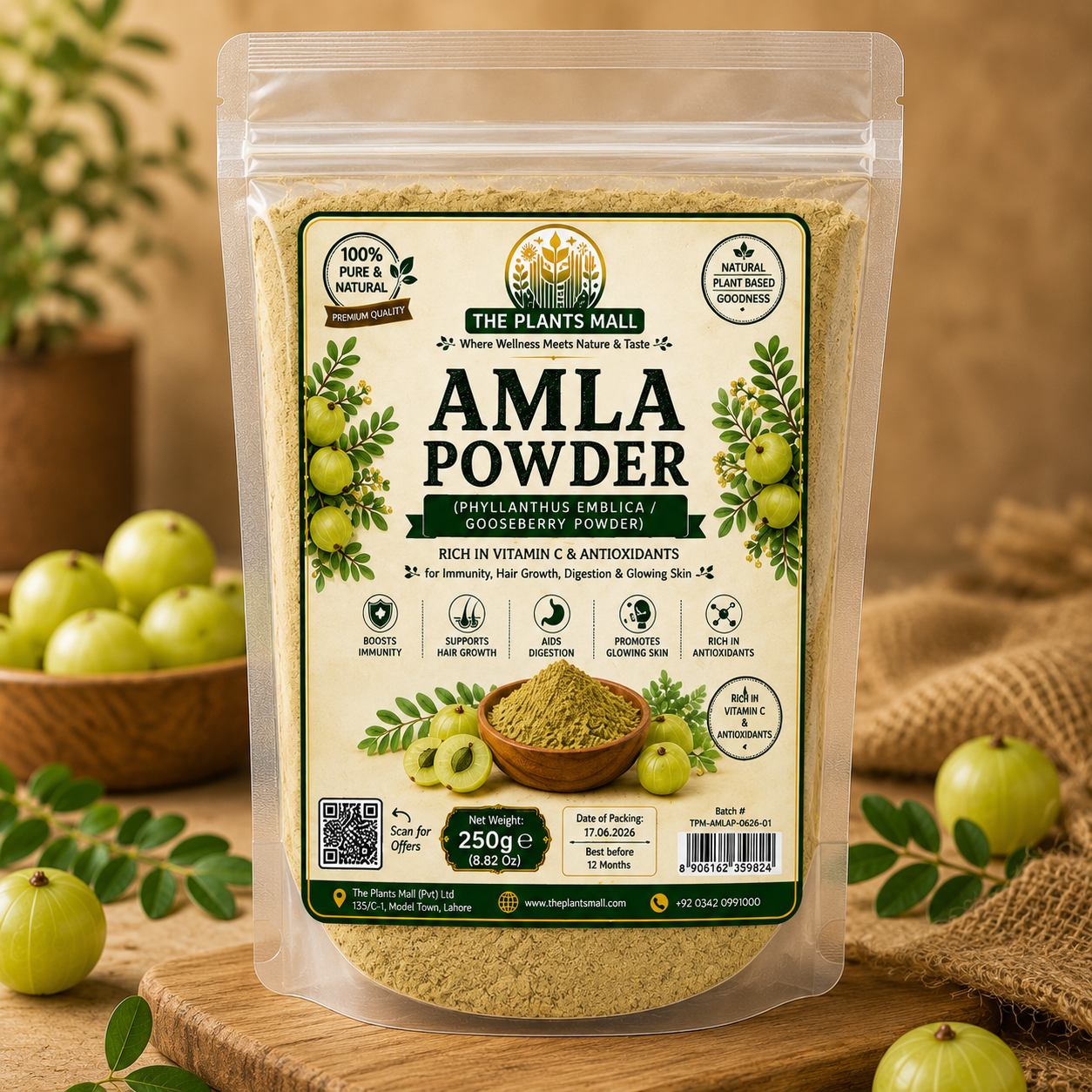 Organic Amla Powder for Healthy Digestion and Gut Support