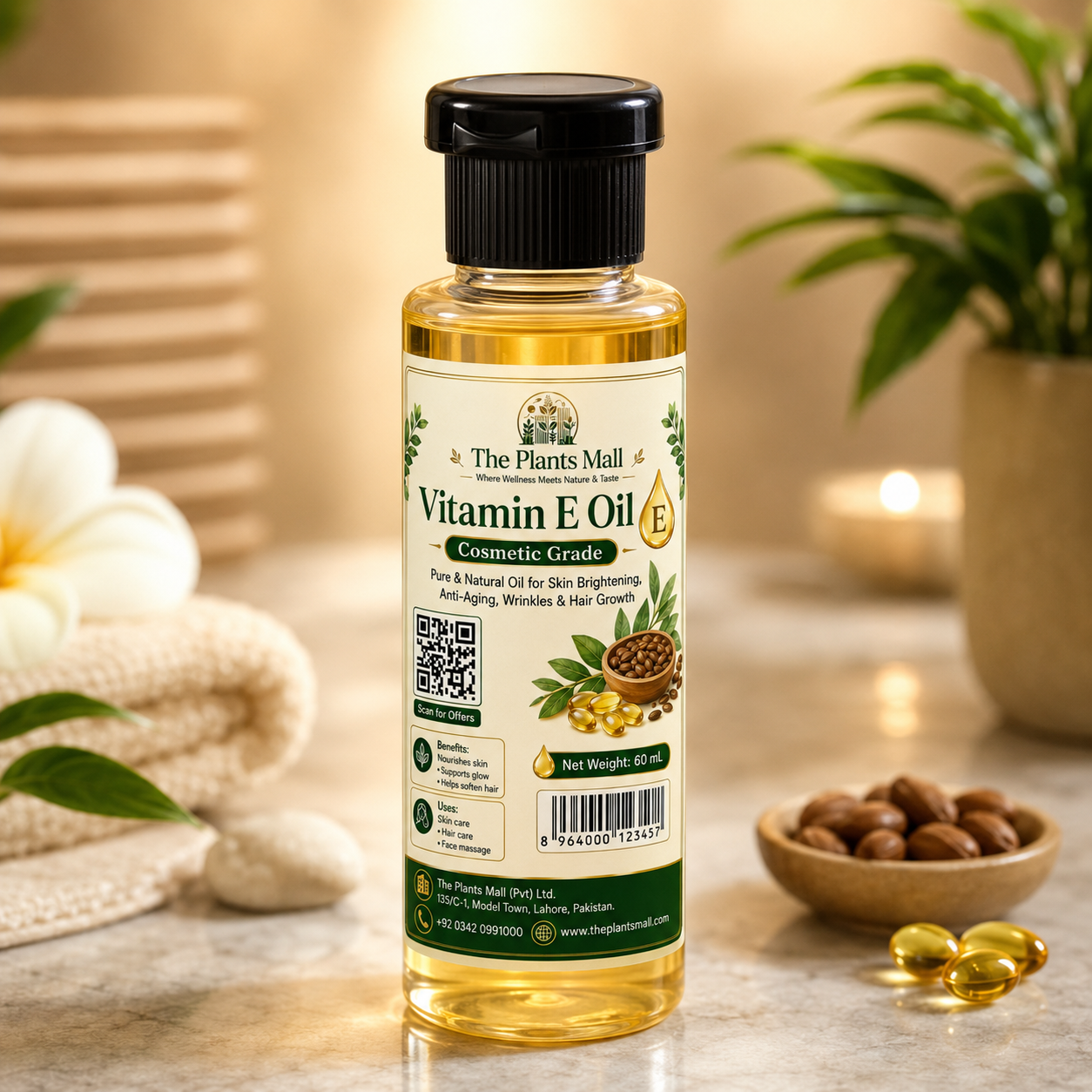 Natural Beauty Oil for DIY Cosmetics
