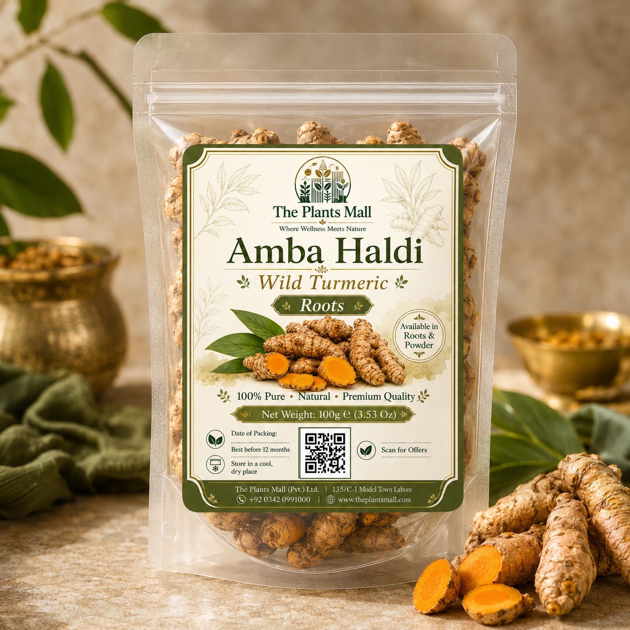 Amba Haldi Roots | Pure Wild Turmeric Roots for Cooking, Pickles & Ayurvedic Wellness